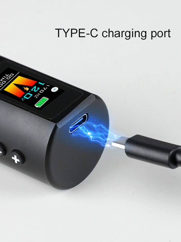 OLED Color Screen Wireless Tattoo Power Supply 