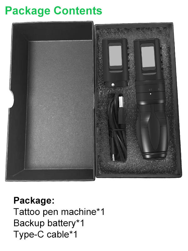 Color Screen Wireless Tattoo Pen Machine PRO(2 batteries)